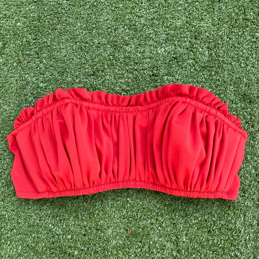 J Crew Bikini Top strapless XS Preowned great condition no straps included beach